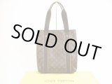 Photo: LOUIS VUITTON Monogram Leather Brown Tote Bag Purse Cabas Beaubourg #5990