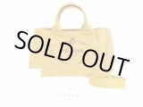 Photo: PRADA Denim Canvas Brown Hand Bag Purse Canapa w/Strap #5993