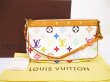 Photo1: LOUIS VUITTON Multi-color Leather White Accessories Pouch Pochette #5999