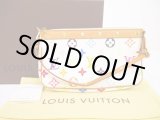 Photo: LOUIS VUITTON Multi-color Leather White Accessories Pouch Pochette #5999