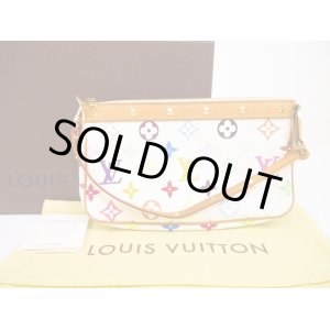 Photo: LOUIS VUITTON Multi-color Leather White Accessories Pouch Pochette #5999