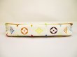 Photo5: LOUIS VUITTON Multi-color Leather White Accessories Pouch Pochette #5999