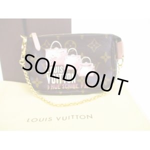 Photo: LOUIS VUITTON Monogram Leather Brown Mini Accessories Chain Pouch #6002