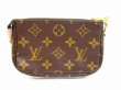 Photo2: LOUIS VUITTON Monogram Leather Brown Mini Accessories Chain Pouch #6002