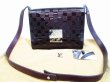 Photo1: LOUIS VUITTON Damier Verinis Patent Leather Brown Cross-body Bag Cabaret #6009