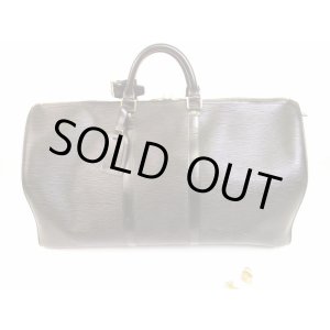 Photo: LOUIS VUITTON Epi Leather Black Duffle&Gym Bag Boston Bag Keepall 55 #6024