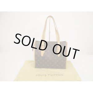 Photo: LOUIS VUITTON Monogram Leather Brown Tote&Shoppers Bag Popincourt Haut #6037