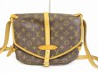 Photo2: LOUIS VUITTON Monogram Leather Brown Cross-body Bag Saumur MM 30 #6038