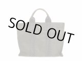 Photo: HERMES Canvas Her Line Grays Hand Bag Tote Bag PM #6043