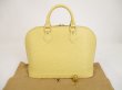 Photo1: LOUIS VUITTON Epi Leather Vanilla Hand Bag Purse Alma #6044