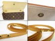 Photo7: LOUIS VUITTON Monogram Leather Brown Cross-body Bag Pochette Twin GM #6047