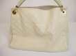 Photo2: LOUIS VUITTON Monogram Empreinte Leather White Shoulder Bag Hobo Artsy MM #6054