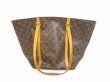 Photo1: LOUIS VUITTON Monogram Leather Brown Tote&Shoppers Bag Sac Shopping #6057