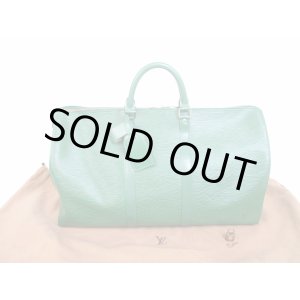 Photo: LOUIS VUITTON Epi Leather Green Duffle&Gym Bag Hand Bag Keepall 50 #6062
