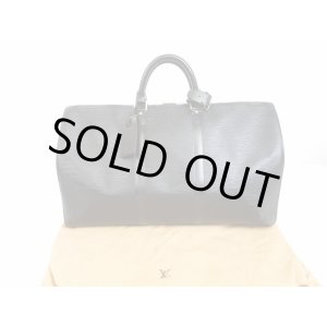 Photo: LOUIS VUITTON Epi Leather Black Duffle&Gym Bag Hand Bag Keepall 50 #6065