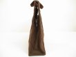 Photo4: HERMES Canvas Her Line Brown Hand Bag Tote Bag MM Purse #6066