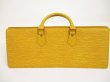 Photo2: LOUIS VUITTON Epi Leather Yellow Hand Bag Purse Sac Triangle #6069