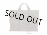 Photo: HERMES Canvas Her Line Gray Hand Bag Tote Bag MM Purse w/Lock&Key #6081