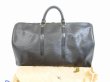 Photo1: LOUIS VUITTON Epi Leather Black Duffle&Gym Bag Hand Bag Keepall 50 #6099