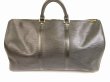 Photo2: LOUIS VUITTON Epi Leather Black Duffle&Gym Bag Hand Bag Keepall 50 #6099