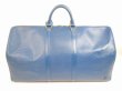 Photo2: LOUIS VUITTON Epi Leather Blue Duffle&Gym Bag Boston Bag Keepall 55 #6102