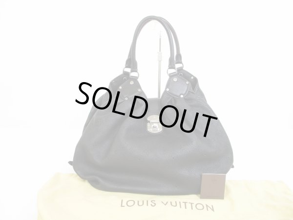 Photo1: LOUIS VUITTON Mahina Leather Black Tote&Shoppers Bag Purse Neo L #6103