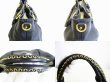 Photo7: miumiu Black Calf Leather Hand Bag 2way Bag With Strap #3734