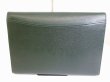 Photo2: LOUIS VUITTON Taiga Leather Green Clutch Bag Document Case Volga #3926