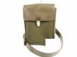 Photo1: LOUIS VUITTON Taiga Leather&Canvas Brown Cross-body Bag Saratov PM #6107