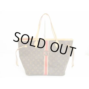 Photo: LOUIS VUITTON Mon Monogram Leather Brown&Red Tote&Shoppers Bag Neverfull MM #6115