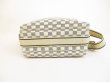 Photo5: LOUIS VUITTON Damier Azur Leather White Crossbody Bag Purse Naviglio #6118