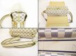 Photo7: LOUIS VUITTON Damier Azur Leather White Crossbody Bag Purse Naviglio #6118