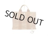 Photo: HERMES Canvas Her Line Brown Hand Bag Tote Bag PM #6126