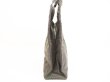 Photo4: HERMES Canvas Her Line Gray Hand Bag Tot Bag MM Purse #6129