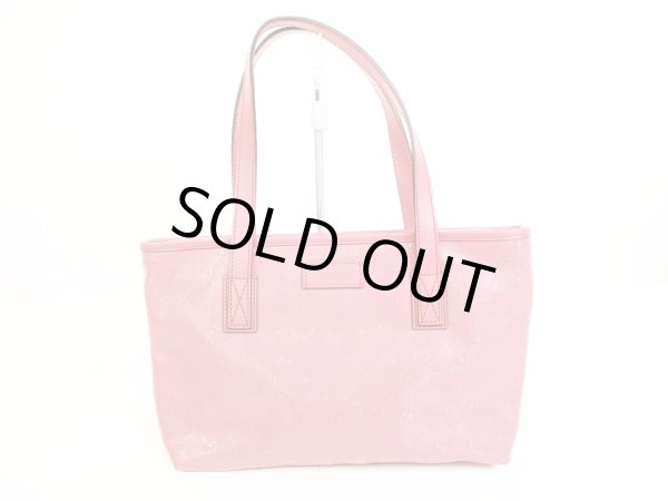 Photo1: GUCCI Imprimee Pink PVC Tote&Shoppers Bag Purse Small Size #6131