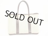 Photo: HERMES Garden Party PM Canvas&Leather Beige Tote Bag Purse #6133