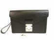 Photo1: LOUIS VUITTON Epi Leather Black SHW Clutch Bag Sellier Dragonne #6162