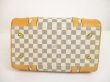 Photo5: LOUIS VUITTON Damier Azur Leather White Hand Bag Boston Bag Berkeley #6168