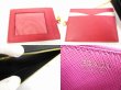 Photo10: PRADA Saffiano Leater Black and Pink Bi-fold Long Wallet #6180