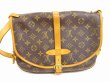 Photo2: LOUIS VUITTON Monogram Leather Brown Cross-body Bag Saumur MM 30 #6189