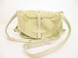 Photo1: LOUIS VUITTON Mini Lin Canvas White Crossbody Bag SaumurMM 30 #6191