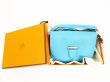 Photo12: HERMES Veau Swift Leather Turquoise Blue Crossbody Bag Pouch Mini Convoyeur wallet mini model #6196