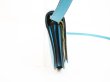 Photo4: HERMES Veau Swift Leather Turquoise Blue Crossbody Bag Pouch Mini Convoyeur wallet mini model #6196