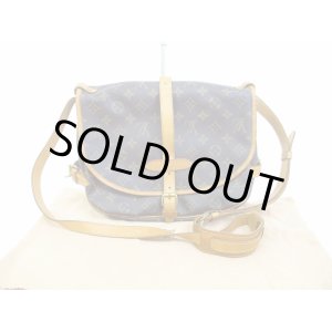 Photo: LOUIS VUITTON Monogram Leather Brown Cross-body Bag Saumur MM 30 #6218