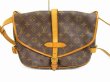 Photo2: LOUIS VUITTON Monogram Leather Brown Cross-body Bag Saumur MM 30 #6218