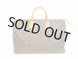 Photo: LOUIS VUITTON Monogram Leather Brown Hand Bag Purse Speedy40 #6226