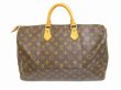 Photo2: LOUIS VUITTON Monogram Leather Brown Hand Bag Purse Speedy40 #6226