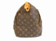 Photo4: LOUIS VUITTON Monogram Leather Brown Hand Bag Purse Speedy40 #6226