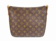 Photo2: LOUIS VUITTON Monogram Leather Brown Shoulder Bag Looping MM #6228