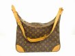 Photo1: LOUIS VUITTON Monogram Leather Brown Shoulder Bag Purse Boulogne 35 #6231